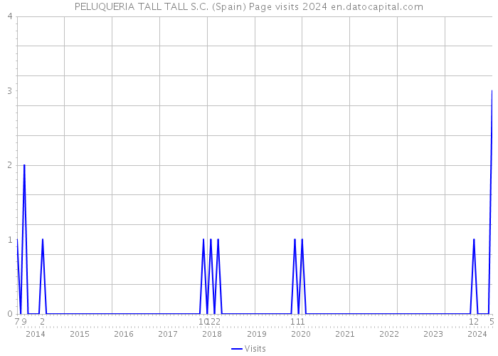 PELUQUERIA TALL TALL S.C. (Spain) Page visits 2024 