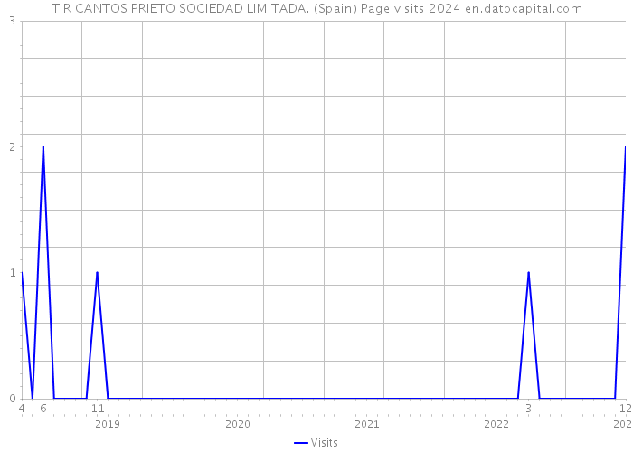 TIR CANTOS PRIETO SOCIEDAD LIMITADA. (Spain) Page visits 2024 