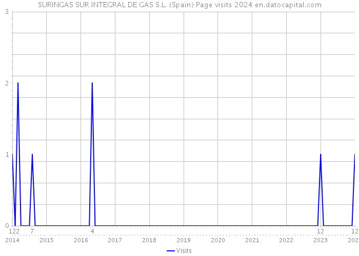 SURINGAS SUR INTEGRAL DE GAS S.L. (Spain) Page visits 2024 