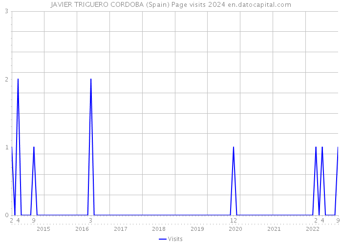 JAVIER TRIGUERO CORDOBA (Spain) Page visits 2024 