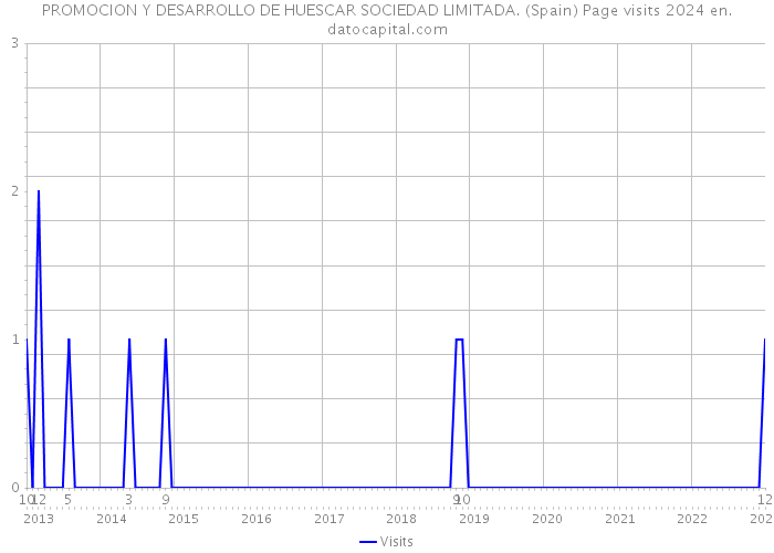 PROMOCION Y DESARROLLO DE HUESCAR SOCIEDAD LIMITADA. (Spain) Page visits 2024 