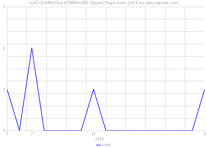 LUIS GUARDIOLA DOMINGUEZ (Spain) Page visits 2024 