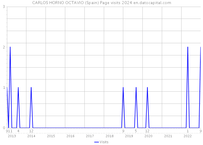 CARLOS HORNO OCTAVIO (Spain) Page visits 2024 