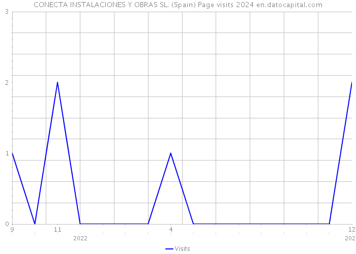 CONECTA INSTALACIONES Y OBRAS SL. (Spain) Page visits 2024 