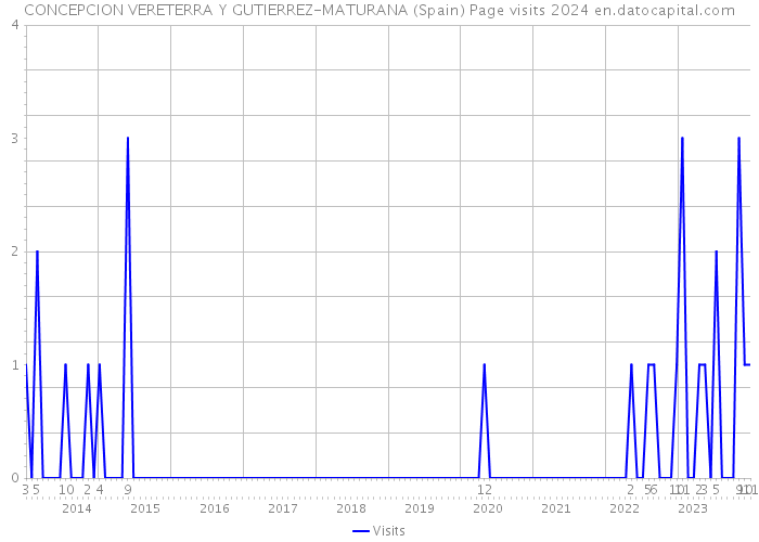 CONCEPCION VERETERRA Y GUTIERREZ-MATURANA (Spain) Page visits 2024 