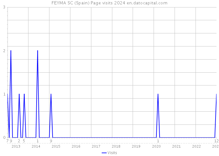 FEYMA SC (Spain) Page visits 2024 