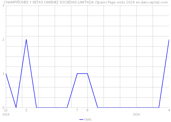 CHAMPIÑONES Y SETAS GIMENEZ SOCIEDAD LIMITADA (Spain) Page visits 2024 