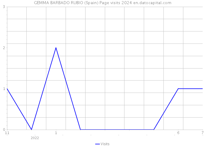 GEMMA BARBADO RUBIO (Spain) Page visits 2024 