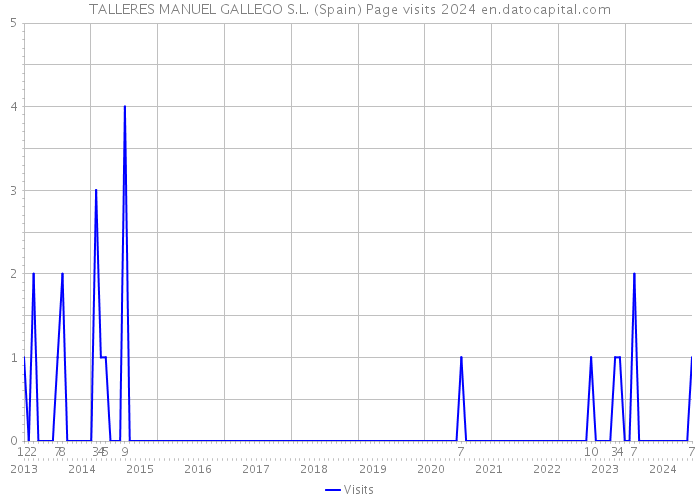 TALLERES MANUEL GALLEGO S.L. (Spain) Page visits 2024 