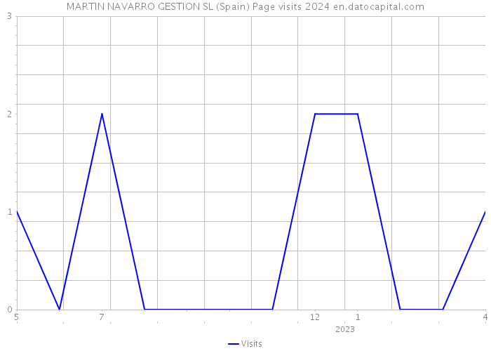 MARTIN NAVARRO GESTION SL (Spain) Page visits 2024 