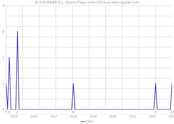 BCN RUNNER S.L. (Spain) Page visits 2024 