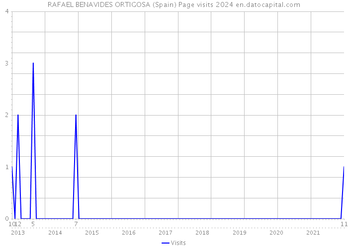 RAFAEL BENAVIDES ORTIGOSA (Spain) Page visits 2024 