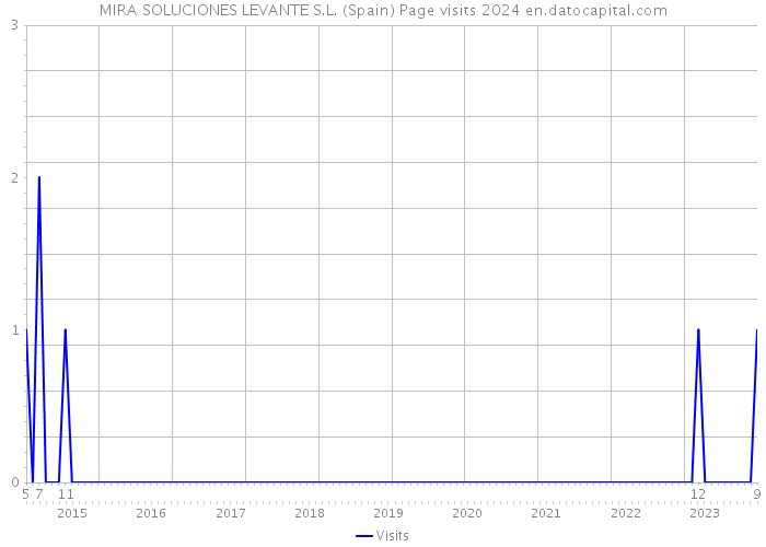 MIRA SOLUCIONES LEVANTE S.L. (Spain) Page visits 2024 