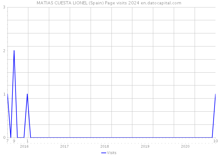 MATIAS CUESTA LIONEL (Spain) Page visits 2024 