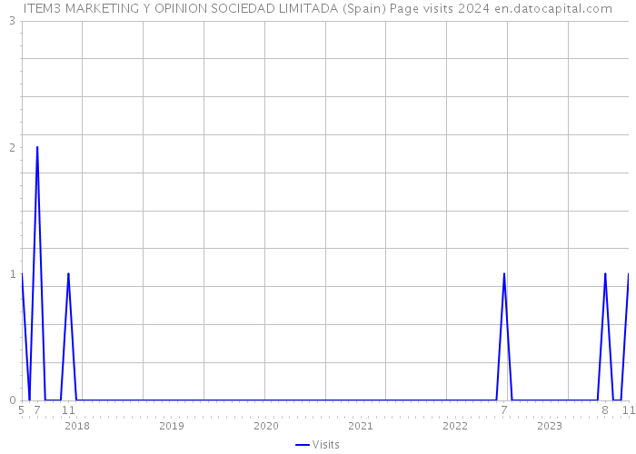 ITEM3 MARKETING Y OPINION SOCIEDAD LIMITADA (Spain) Page visits 2024 