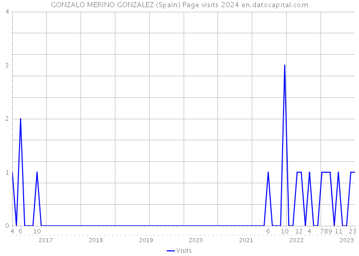 GONZALO MERINO GONZALEZ (Spain) Page visits 2024 