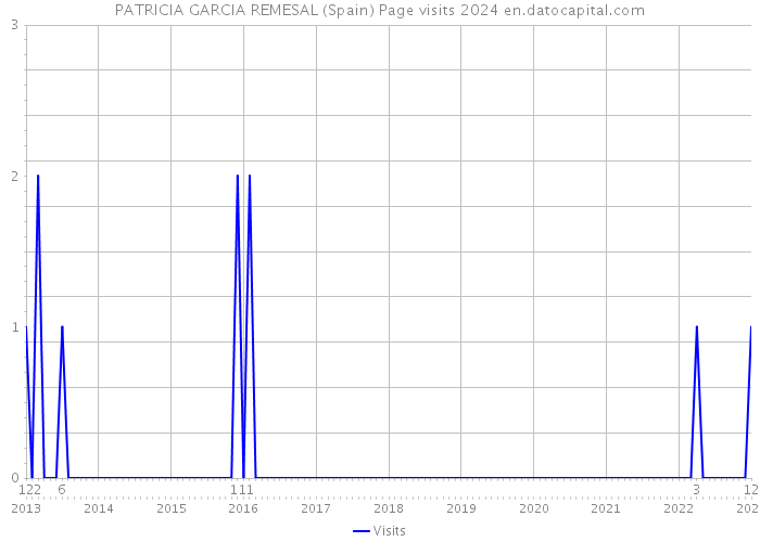 PATRICIA GARCIA REMESAL (Spain) Page visits 2024 