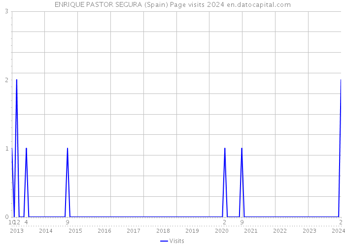 ENRIQUE PASTOR SEGURA (Spain) Page visits 2024 
