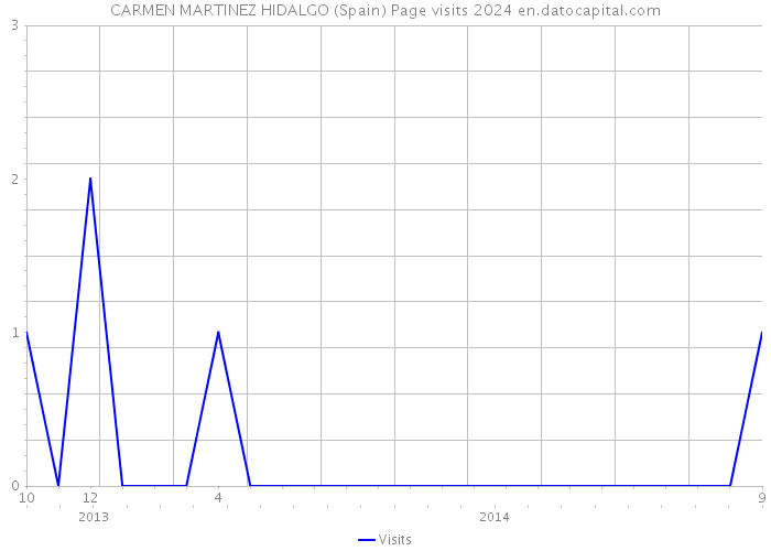 CARMEN MARTINEZ HIDALGO (Spain) Page visits 2024 