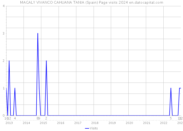 MAGALY VIVANCO CAHUANA TANIA (Spain) Page visits 2024 