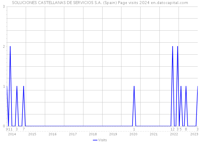 SOLUCIONES CASTELLANAS DE SERVICIOS S.A. (Spain) Page visits 2024 