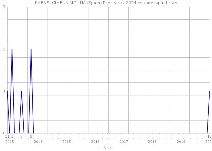 RAFAEL GIMENA MOLINA (Spain) Page visits 2024 