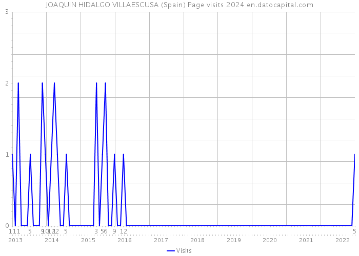 JOAQUIN HIDALGO VILLAESCUSA (Spain) Page visits 2024 