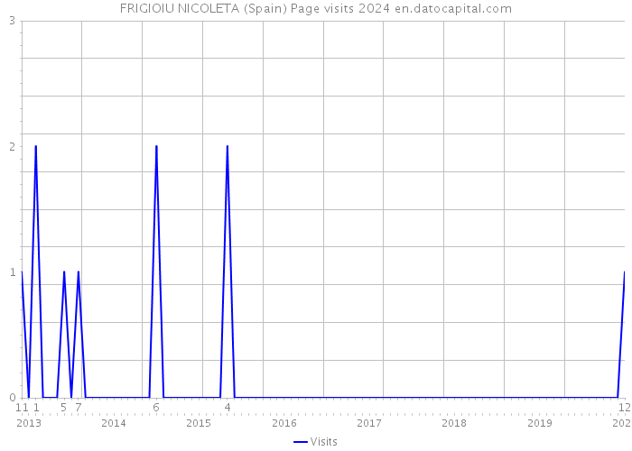FRIGIOIU NICOLETA (Spain) Page visits 2024 