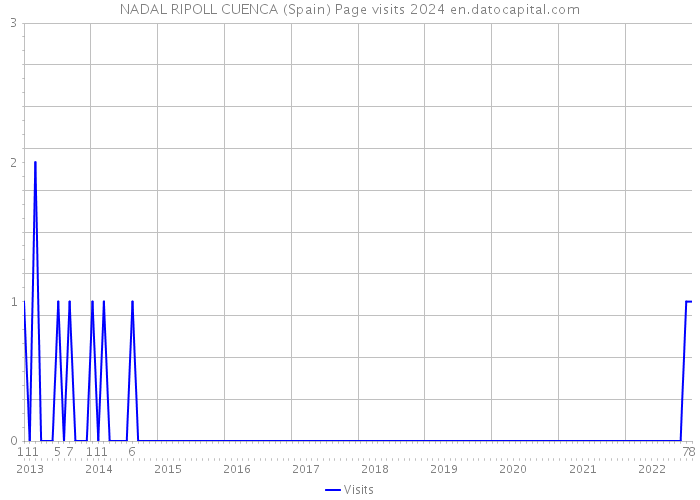 NADAL RIPOLL CUENCA (Spain) Page visits 2024 