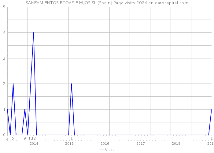 SANEAMIENTOS BODAS E HIJOS SL (Spain) Page visits 2024 