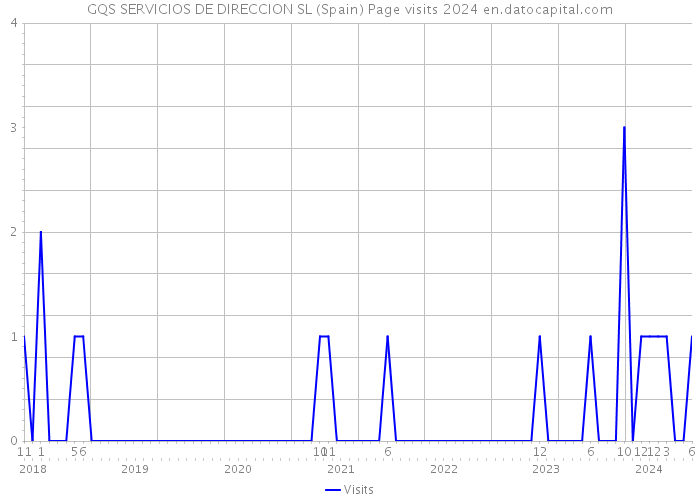 GQS SERVICIOS DE DIRECCION SL (Spain) Page visits 2024 