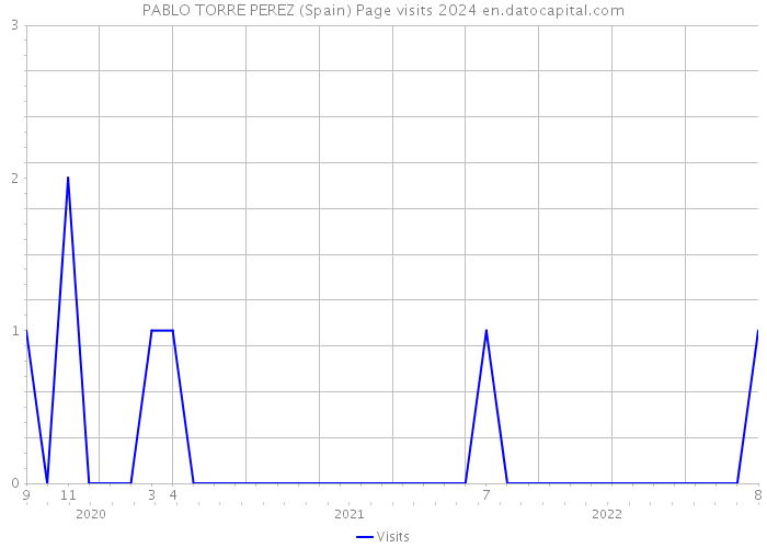 PABLO TORRE PEREZ (Spain) Page visits 2024 