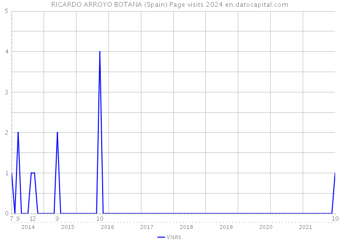 RICARDO ARROYO BOTANA (Spain) Page visits 2024 