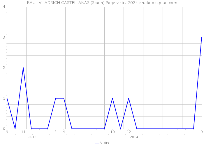 RAUL VILADRICH CASTELLANAS (Spain) Page visits 2024 