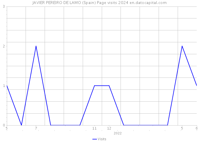 JAVIER PEREIRO DE LAMO (Spain) Page visits 2024 