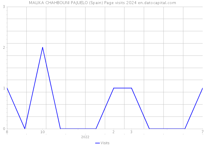 MALIKA CHAHBOUNI PAJUELO (Spain) Page visits 2024 