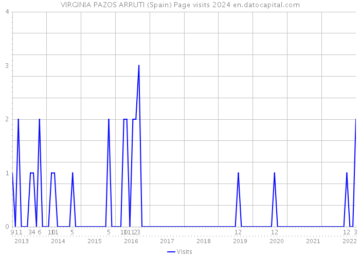 VIRGINIA PAZOS ARRUTI (Spain) Page visits 2024 