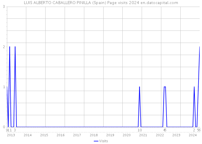 LUIS ALBERTO CABALLERO PINILLA (Spain) Page visits 2024 