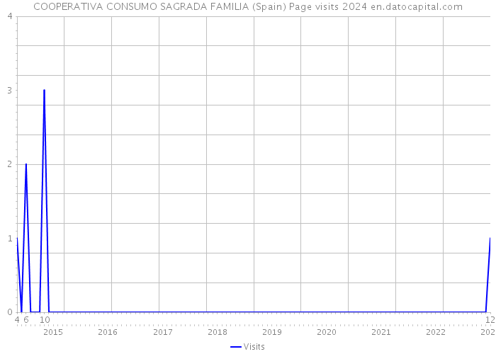 COOPERATIVA CONSUMO SAGRADA FAMILIA (Spain) Page visits 2024 