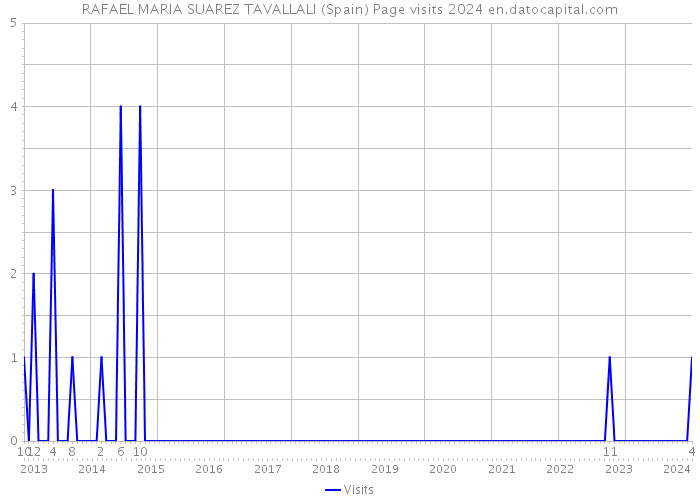 RAFAEL MARIA SUAREZ TAVALLALI (Spain) Page visits 2024 