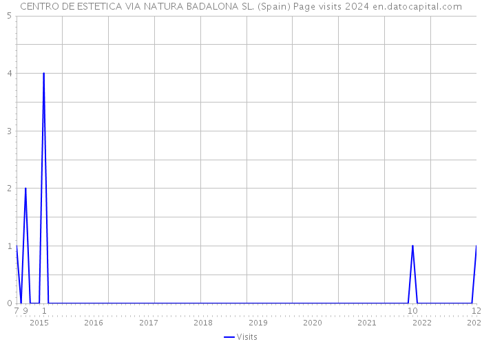 CENTRO DE ESTETICA VIA NATURA BADALONA SL. (Spain) Page visits 2024 