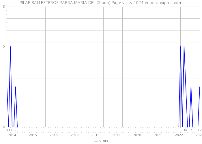 PILAR BALLESTEROS PARRA MARIA DEL (Spain) Page visits 2024 