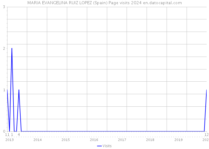 MARIA EVANGELINA RUIZ LOPEZ (Spain) Page visits 2024 