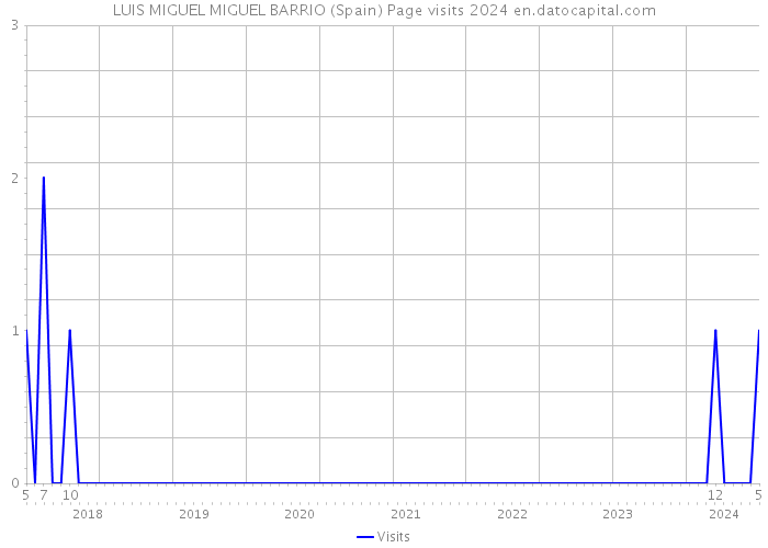 LUIS MIGUEL MIGUEL BARRIO (Spain) Page visits 2024 