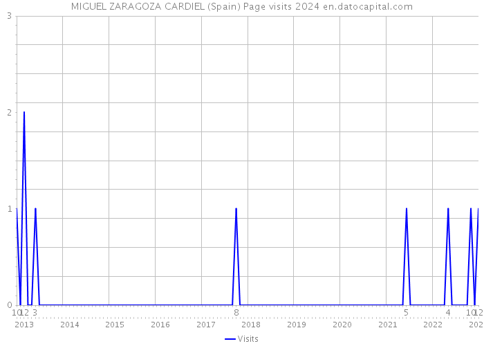 MIGUEL ZARAGOZA CARDIEL (Spain) Page visits 2024 