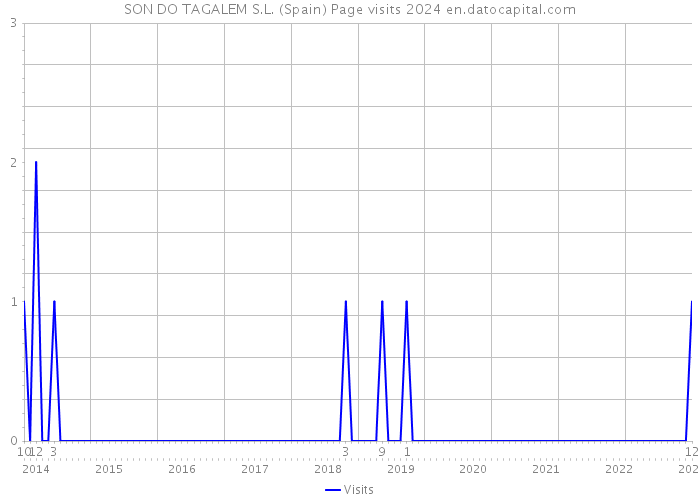 SON DO TAGALEM S.L. (Spain) Page visits 2024 