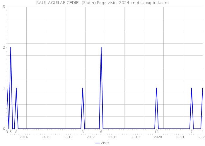 RAUL AGUILAR CEDIEL (Spain) Page visits 2024 