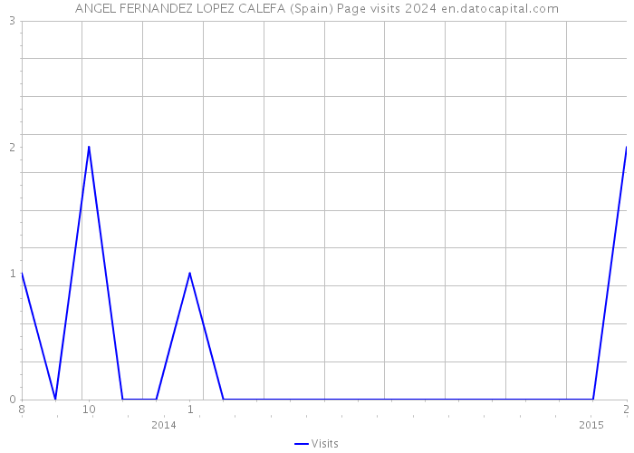 ANGEL FERNANDEZ LOPEZ CALEFA (Spain) Page visits 2024 