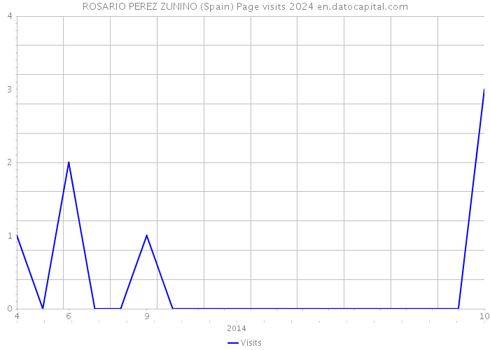 ROSARIO PEREZ ZUNINO (Spain) Page visits 2024 