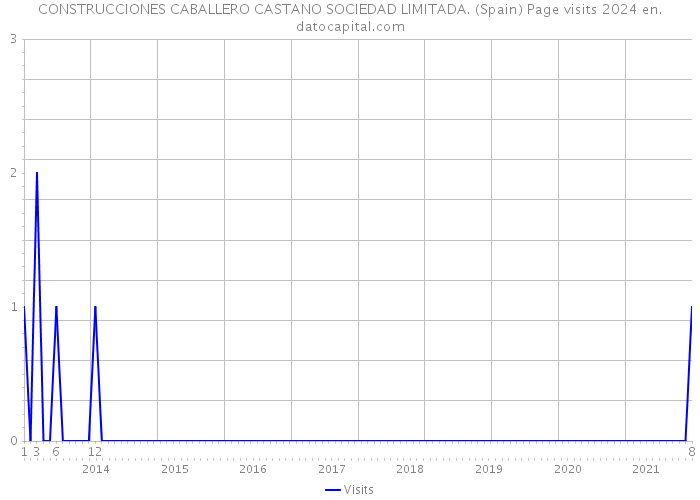 CONSTRUCCIONES CABALLERO CASTANO SOCIEDAD LIMITADA. (Spain) Page visits 2024 